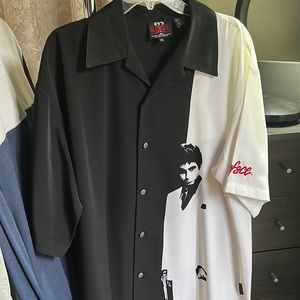 Vintage Scarface Tony Montana Button Down Shirt